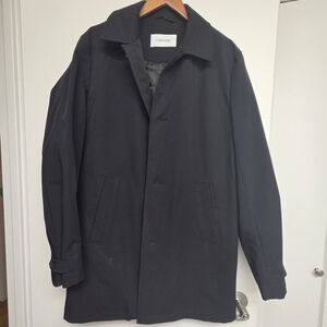 Calvin Klein Men's Dark Trench Coat Size 38R
